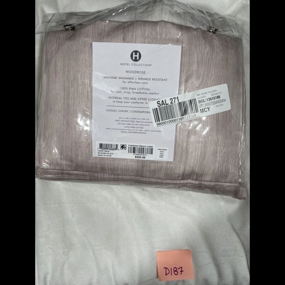 NIB‎ Hotel Collection Woodrose Full/Queen Duvet Cov